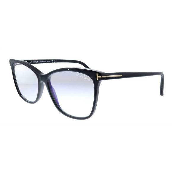 NEW TOM FORD SUNGLASSES square plastic sunglasses with blue block clear with pea